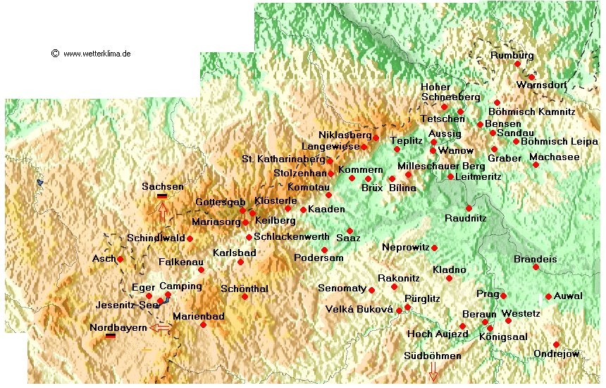 Cams Tschechien, Nordwest