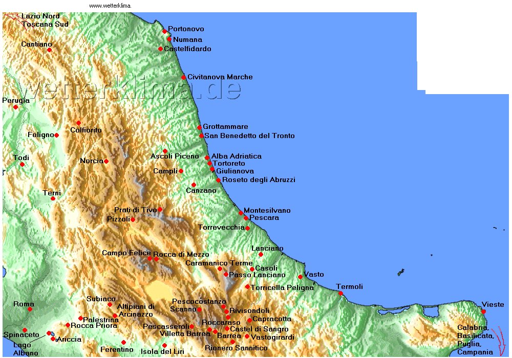 Marche, Abruzzo, Molise