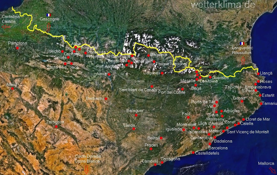 Nordost-Spanien Nordost-Spanien